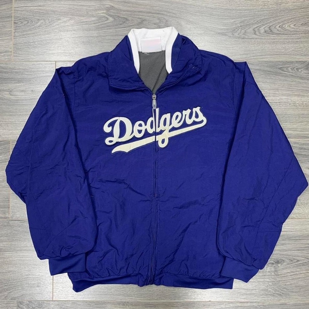 Majestic Royal Blue and White Team Jacket